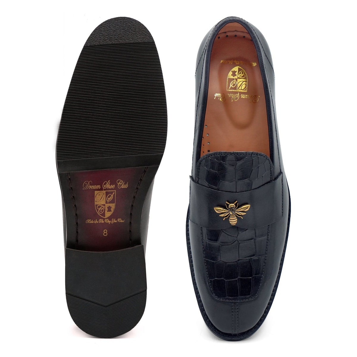 BEE CROC STITCH  BLACK