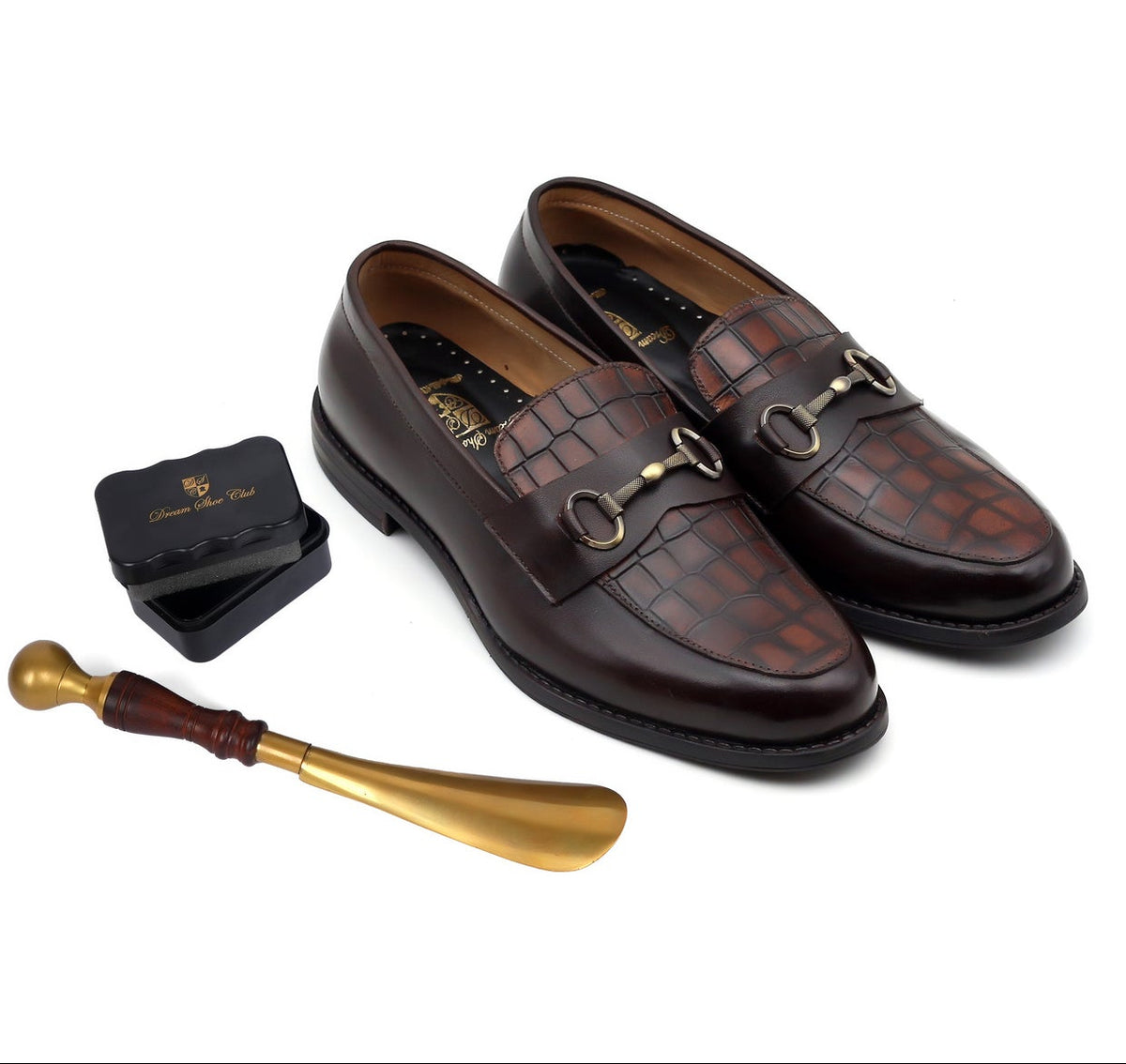 CROCO CLASSIC HORSEBIT - BROWN